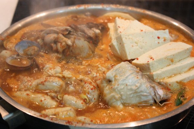 새우젓으로 맛낸 동태찌개