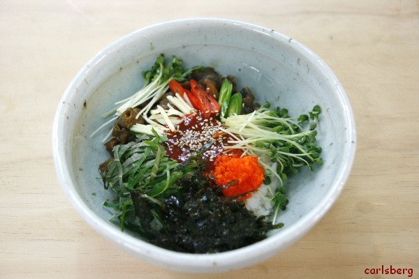 색다른 맛 골뱅이덮밥
