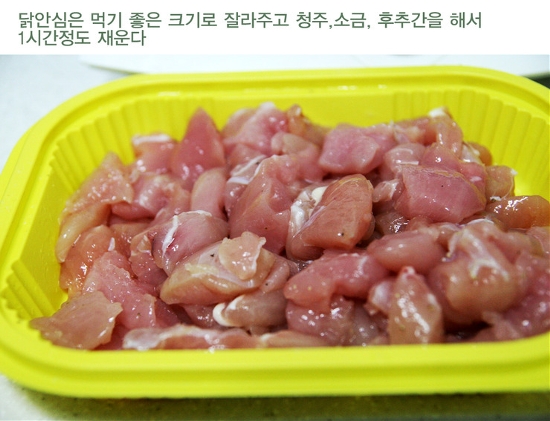 엄마아빠는 매콤 닭강정, 아이들은 팝콘 치킨