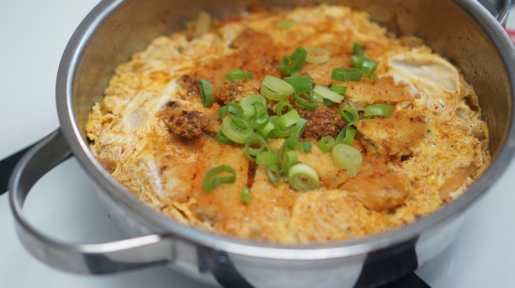 돈까스요리! !김치돈까스나베 만들기~~