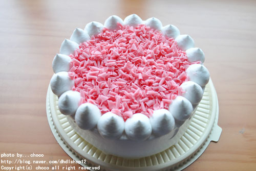 핑크생크림케이크