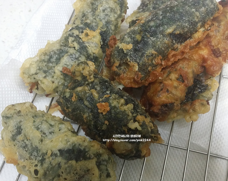 남은 잡채로 만든 김말이