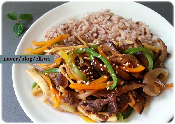 소고기덮밥...소고기 & 파프리카 덮밥 (한그릇요리)