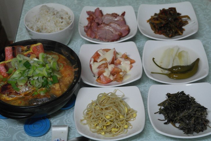 명절 뒤끝, 우리 집 소박한 밥상