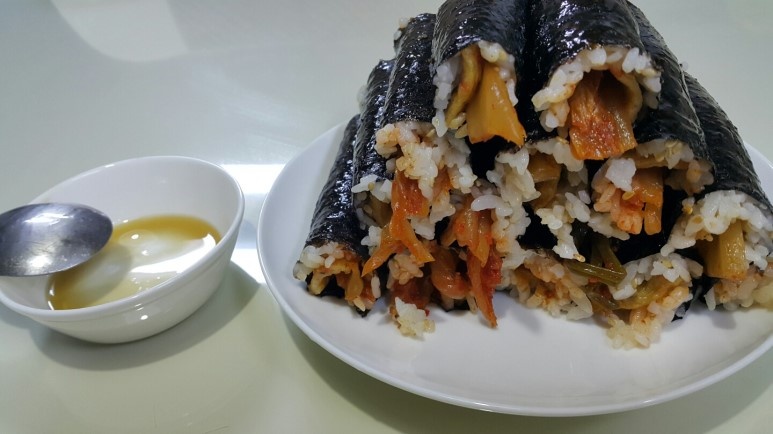 마약김밥 만들기<꼬마마약김밥>기막힌 맛:)