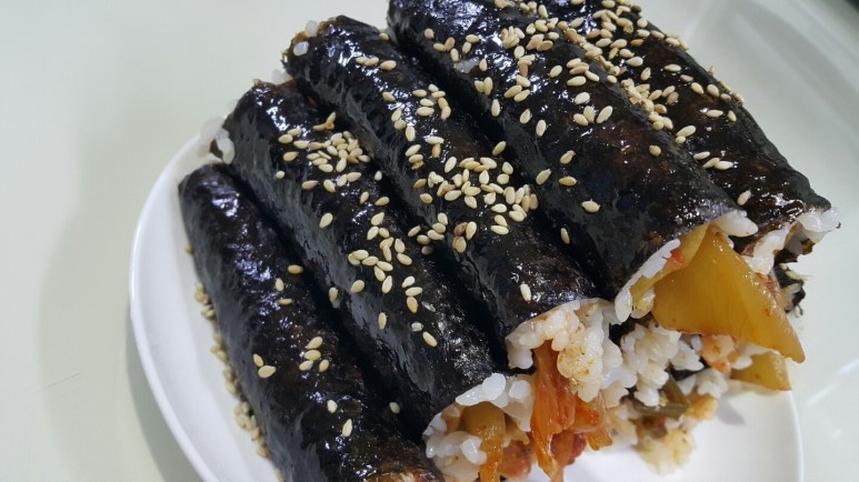 마약김밥 만들기<꼬마마약김밥>기막힌 맛:)