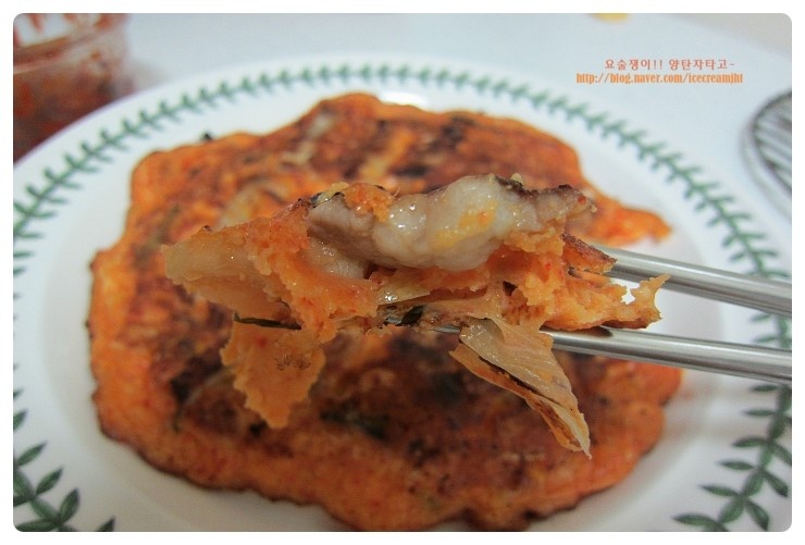 삼겹살김치전