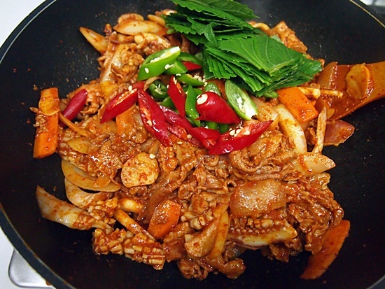 오돈불고기