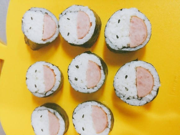 초스피드 봄소풍 도시락 스마일 김밥 만들기 황금레시피~