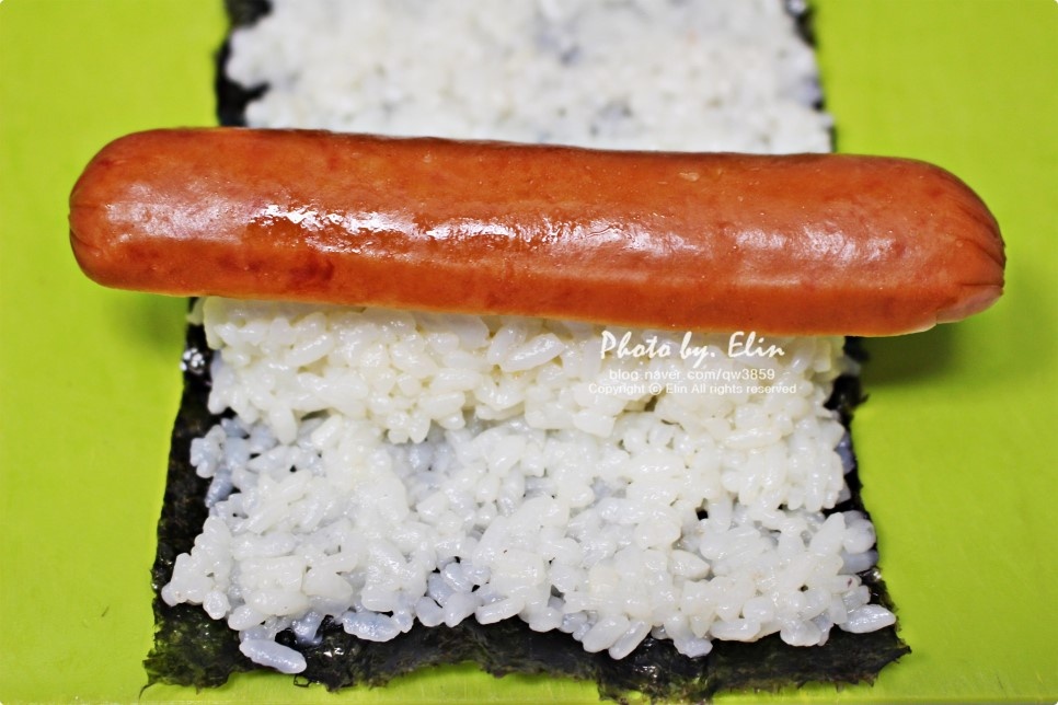 유치원 소풍 도시락 스마일김밥 만들어 봤어요 :)
