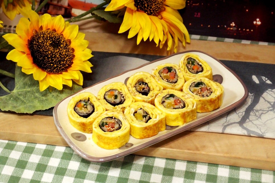#꼬마김밥을 이용한 #달걀꼬마김밥말이만들기