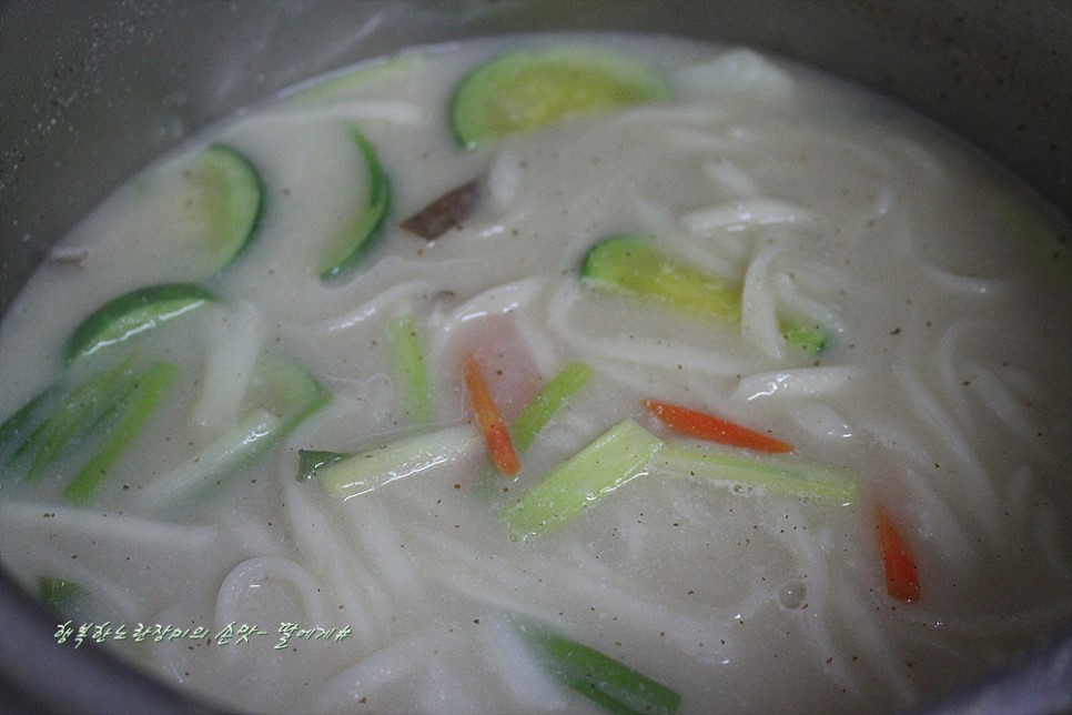백종원 들깨칼국수 - 딸에게#