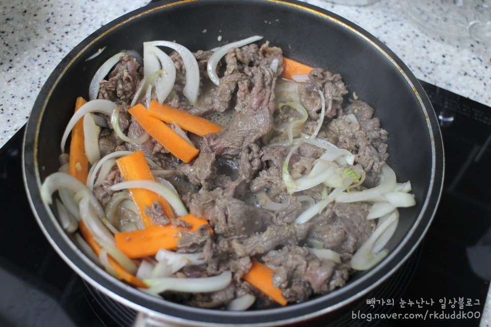 고기듬뿍 뚝배기불고기 만들기!