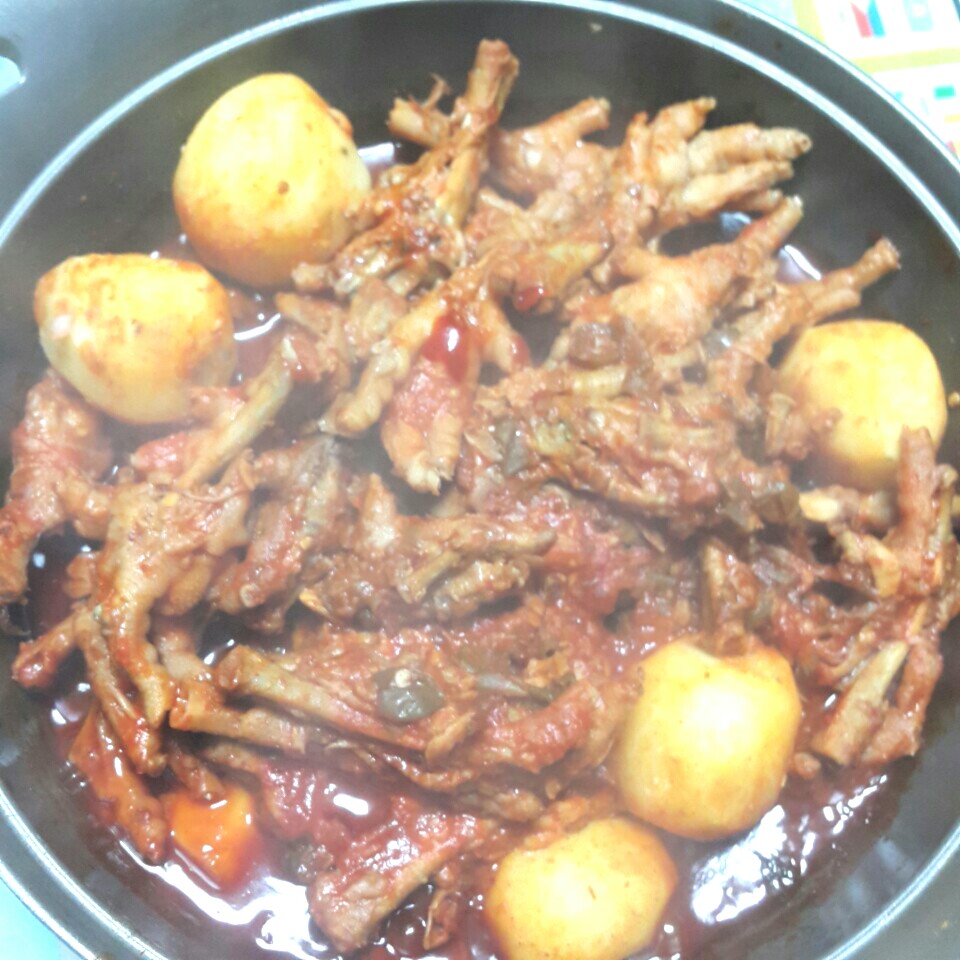 오랜만에 형제가 놀러왔다닭발 요리 먹었어요넘 맜있어요 